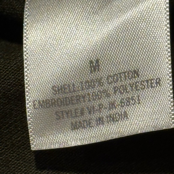 Blue Rain Dark Green Floral Embroidered Shirt - Picture 11 of 11